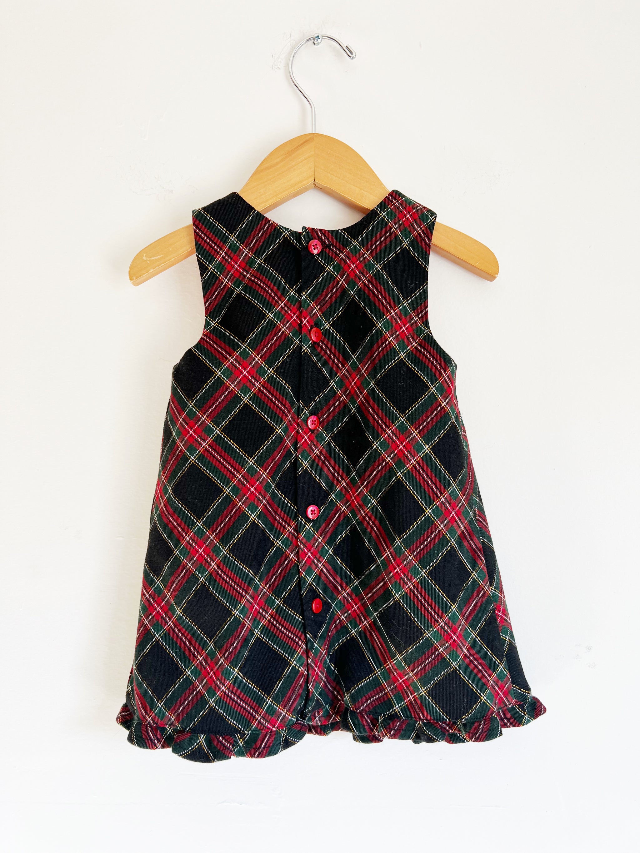 2000s Vintage Plaid Dress + Bloomer Set / Baby