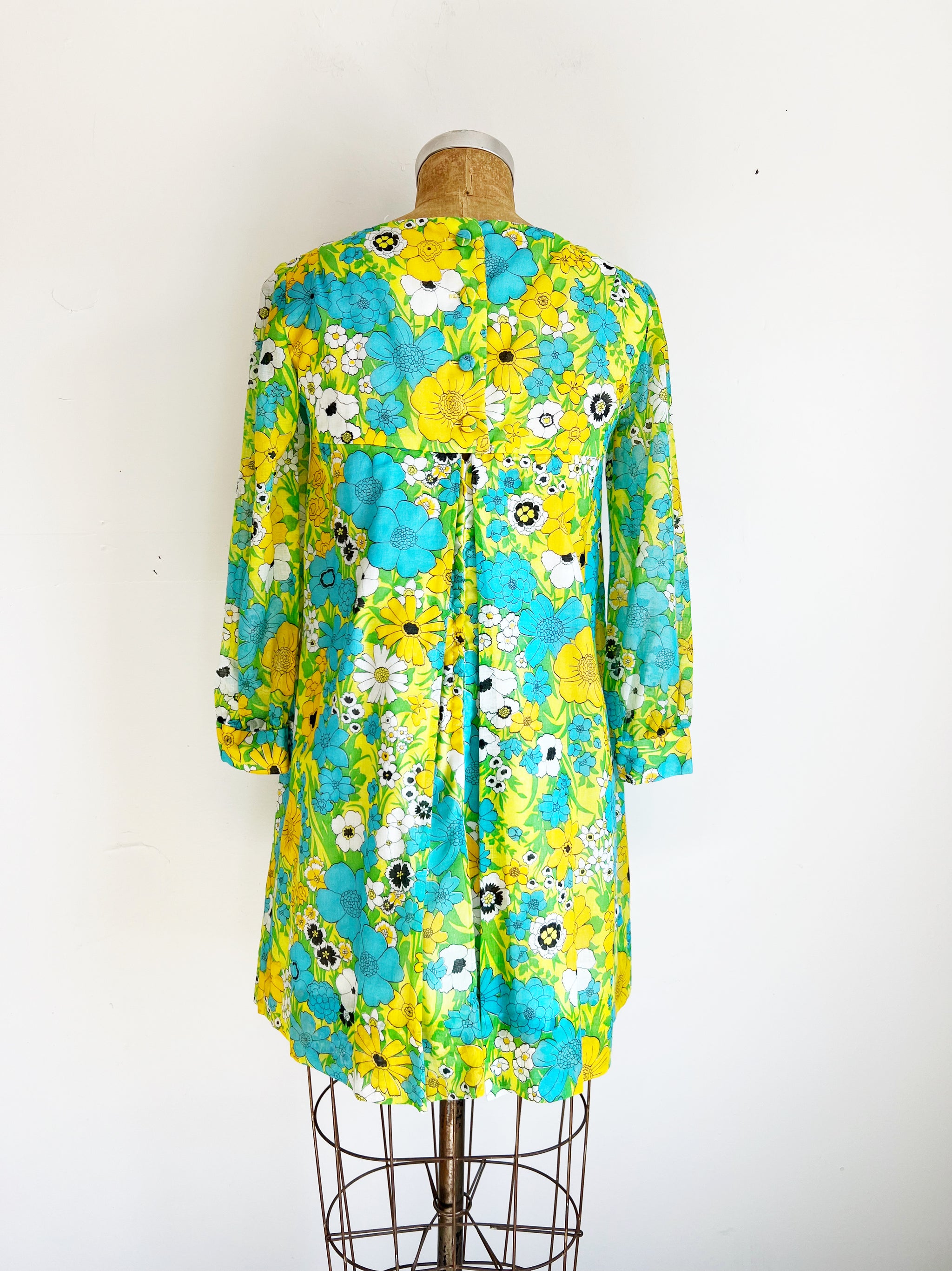 1960s Vintage Mod Floral Babydoll Dress / Extra Small – Eleventh House Vintage